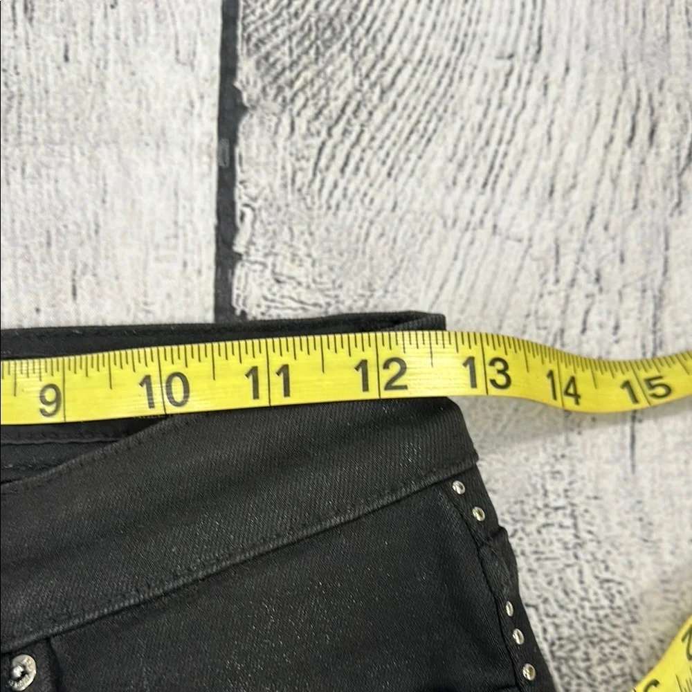 All Saints Sz 25 Miller Black Skinny Jeans w/Silver Studs - Picture 11 of 16
